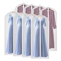 60 Inch Garment Bags 8 Pack Dress Bags for Gowns, Closet Storage