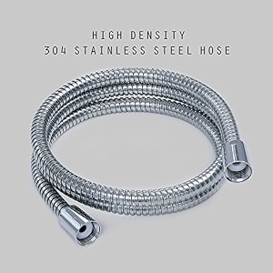 60-inch shower hose replacement 304 stainless steel hand held shower hose chrome with brass fitting 60-inch chrome