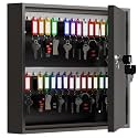 60 Key Lock Box, Commercial Key Cabinet with Key Tags,Wall Mount Key Box
