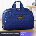 Jholawala 60 L Strolley Duffel Bag - Navy Blue - Regular Capacity Duffel With Wheels (Strolley)