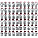 60-Pack 3/8" Snap-In MC Connectors, 1/2" Knockout, UL Listed
