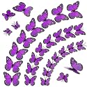 60 Pcs 3D Realistic Mariposas Monarcas para Decoracion