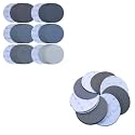 60 Pcs 6 Inch Silicon Carbide Sanding Discs 800/1000/1500/2000/3000/5000 Grit and 40 Pcs 6 Inch Silicon Carbide Sanding Discs 400/600/800/1000 Grit