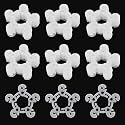 Asltw Balloon Arch Clips, 60 Pack 5-Slot Balloon Flower Connectors