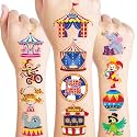 60 PCS Carnival Temporary Tattoos for Kids
