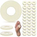 Threlaco 60 Pcs Felt Callus Cushions Round Corn Pads, Beige