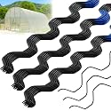 60 Pcs Morningro Greenhouse Spring Wire, 6.6 ft PVC Coated, Lock Wire