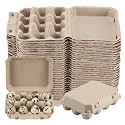 60 Pcs Quail Egg Cartons, Pulp Paper Vintage Dozen Egg Cartons Cheap Bulk