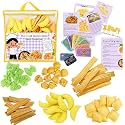 60-Piece Kitchen Play Fabric Pasta Set – Realistic Italian Play Food Toy Collection with Spaghetti, Ravioli, Penne, Bow Tie, Agnolotti &amp; Tortellini | Kids Kitchen Role Play Set