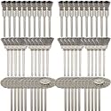 60-Piece Wire Brush Set - Metal Rust Removal, Polishing, Cleaning - Shaft 1/8″ (3mm) - Removes Burrs, Dust, and Oxide Layer - Handles Rough Surfaces - Designed for Industrial and DIY Enthusiasts