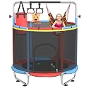 60” Trampoline for Kids,500lbs Capacity Indoor&amp;Outdoor Toddler Trampoline