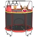 60” Trampoline for Kids,500lbs Capacity Indoor&Outdoor Toddler Trampoline