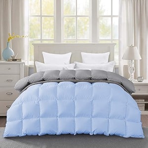 600 gsm heavy winter comforter king size 9034x10634 - 600 gsm microfiber super soft fluffy for winter comforterrajaiduvetblanket king size - sky bluesilver grey color