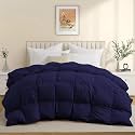 600 GSM Heavy Winter Comforter King Size (90"X106") - 600 GSM Microfiber Super Soft Fluffy for Winter Comforter/Rajai/Duvet/Blanket King Size - Navy Blue Color