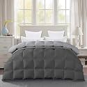 600 GSM Heavy Winter Comforter King Size (90"X106") - 600 GSM Microfiber Super Soft Fluffy for Winter Comforter/Rajai/Duvet/Blanket King Size - Dark Grey/Silver Grey Color