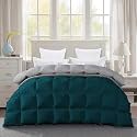 600 GSM Heavy Winter Comforter Single Size (60"X90") - 600 GSM Microfiber Super Soft Fluffy for Winter Comforter/Rajai/Duvet/Blanket Single Size - Teal/Silver Grey Color