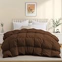 600 GSM Heavy Winter Comforter Single Size (60"X90") - 600 GSM Microfiber Super Soft Fluffy for Winter Comforter/Rajai/Duvet/Blanket Single Size - Chocolate Brown Color