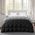 600 GSM Heavy Winter Comforter Single Size (60"X90") - 600 GSM Microfiber Super Soft Fluffy for Winter Comforter/Rajai/Duvet/Blanket Single Size - Black/Silver Grey Color