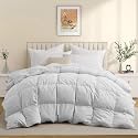 600 GSM Heavy Winter Comforter Single Size (60"X90") - 600 GSM Microfiber Super Soft Fluffy for Winter Comforter/Rajai/Duvet/Blanket Single Size - White Color