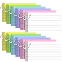 600 Pcs Index Cards 3x5, Colored Index Cards With Ring 6 Colors Flashcards