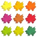 600 Pcs Maple Leaf Paper Bulletin Board Cutouts, 1.97'' x 1.73''