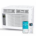 6000 BTU WiFi Smart Window Air Conditioner,Energy Saving, Quiet Operation, Efficient Cooling, Remote Controlled, Fast Cooling for Rooms Up to 269 Sq Ft, Ideal for Bedrooms &amp; Workspaces