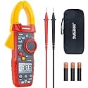 600A True RMS RANGERHINO Digital Clamp Meter Auto-Ranging Multimeter Amp Voltage Tester Measure, AC Current, AC/DC Voltage, Resistance, NCV, Diodes, Continuity and Backlight for Electricians
