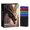 600CT MTG Card Sleeves, Katomula Clear Front Textured Back Card Sleeve Deck Card Protectors, Standard Size Card Sleeves for Sports Cards, Game Card