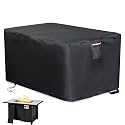 600D Fire Pit Cover Rectangular 43in Outdoor Propane Firepit Cover