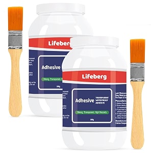 600gm crack seal glue with brush  transparent waterproof solution for roof leakage  waterproofing agent for lasting protection  epoxy resin sealant for tilespipes walls
