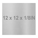 6061 T651 Aluminum Sheet Metal 12 x 12 x 1/8 (0.125”) Inch Flat Plain Aluminum Plate Covered with Protective Film, Heat Treatable Rectangle 3MM Aluminum Metal Plate for Industrial