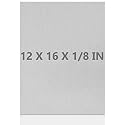 6061 T651 Aluminum Sheet Metal 12 x 16 x 1/8 (0.125”) Inch Flat Plain Aluminum Plate Covered with Protective Film, Heat Treatable Rectangle 3MM Aluminum Metal Plate for Industrial, Crafting