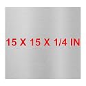 6061 T651 Aluminum Sheet Metal 15 x 15 x 1/4 Inch Flat Plain Aluminum Plate Covered with Protective Film, Heat Treatable Rectangle 6MM Aluminum Metal Plate for Industrial, Crafting