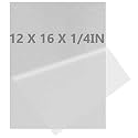 6061 T651 Aluminum Sheet Metal 12 x 16 x 1/4 (6MM) Inch Thick Flat Plain Aluminum Plate Covered with Protective Film, Heat Treatable Rectangle 6MM Aluminum Metal Plate for Industrial