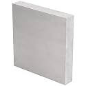 6061 T651 Aluminum Sheet Metal 6 x 6 x 1Inch (25.4MM) Heat Treatable Rectangle Flat Plain 1.0 Inch Thickened Aluminum Metal Plate Covered with Protective Film