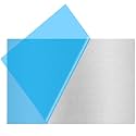 6061 T651 Aluminum Sheet Metal 8" x 12" x 1/16"(0.06”) Thin Aluminum Plate Flat Stock Covered with Protective Film 1.5MM Heat Treatable Rectangle Aluminum Metal Plate for Crafting, lndustry