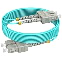 OM4 LC LC Fiber Patch Cables MMF Multimode, 200ft/61m