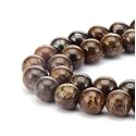 60pcs Adabele Natural Brown Bronzite Gemstone 6mm Round Beads