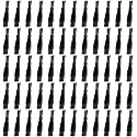 60PCS Men's Electric Shavers Cleaning Brush Double-Sided Shavers Brush Hair Brush Cleaner Tool Tiny Multi-Function Beard Brush Kit (Black)