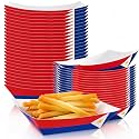 60Pcs Philippines Flag Party Supplies Paper Food Trays Bulk