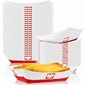 60Pcs Poland Flag Party Supplies Paper Food Trays Bulk