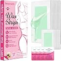 60PCS Wax Strips - 40 Facial & 20 Body Waxing Kit for Women