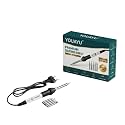 60W Soldering Iron Kit with 5 Replaceable Tips – Fast Heating Electric Soldering Tool with Adjustable Temperature Control for Electronics Repair, DIY Projects, Wire Connections & Circuit Board Work