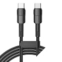 60W USB Type C to USB C Cable PD Fast Wire Cord(2m,60W Black)