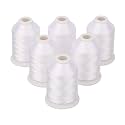 60WT White Sewing Bobbin Fill Thread Machine Embroidery Bobbin Thread - 1500 Meters Spool ea