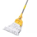 61 Inch Commercial Cotton Mop for Floor Cleaning with Long Handle Heavy Duty Industrial Mop Stick for Garage Warehouse Office Home,1 Pack