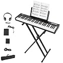 61 Keyboard Piano, Portable Electronic Keyboard Piano, Includes Music Stand &amp; Power Adapter, Ideal for Both Beginners and Professional Musicians