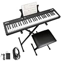 61 Keys Piano Keyboard Set, Electronic Digital Piano with Built-in Speaker Microphone, Portable Keyboard Gift Teaching for Beginners, Electric Piano for Birthday Gift