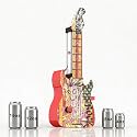 615 Guitar Pneumatic Can Crusher, 16oz Soda Cans, Wall-Mounted Heavy Duty Can Smasher, Air Cylinder Metal Compactor, Air Powered Aluminum Can Crusher for Garage, Kitchen, Workshop