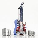 615 Guitar Style Pneumatic Can Crusher,16oz Soda Cans,Wall-Mounted Heavy Duty Can Smasher,Air Cylinder Metal Compactor,Air Powered Aluminum Can Crusher for Garage, Kitchen, Workshop